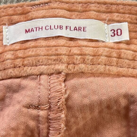 Anthropologie Levi’s Math Club Flare Corduroy Trousers in Pebble Peach NWT 30 - Picture 8 of 11